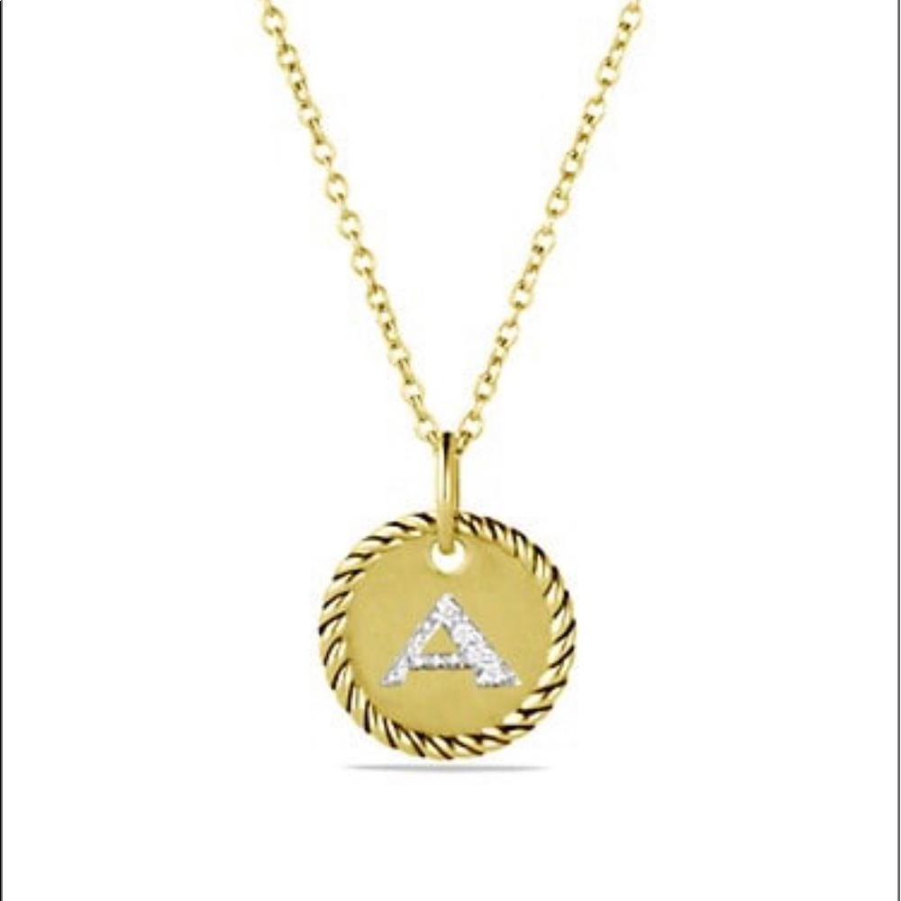 David Yurman Initial Necklace